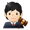 🧑🏻‍⚖️ Emoji Juiz No Tribunal: Pele Clara na Samsung One UI 2.5.