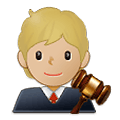 🧑🏼‍⚖️ Emoji Juez: Tono De Piel Claro Medio en Samsung One UI 2.5.