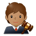 🧑🏽‍⚖️ Emoji Juiz No Tribunal: Pele Morena na Samsung One UI 2.5.