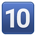 Emoji 🔟 Tasto: 10 su Samsung One UI 2.5.