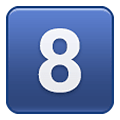 Emoji 8️⃣ Tasto: 8 su Samsung One UI 2.5.