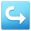 Emoji ↪️ Freccia Curva A Destra su Samsung One UI 2.5.