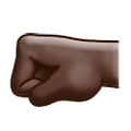 Emoji 🤛🏿 Pugno A Sinistra: Carnagione Scura su Samsung One UI 2.5.
