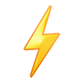 Emoji ☇ Fulmine su Samsung One UI 2.5.
