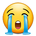 😭 Emoji Cara Llorando Fuerte en Samsung One UI 2.5.