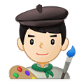 Emoji 👨🏻‍🎨 Artista Uomo: Carnagione Chiara su Samsung One UI 2.5.