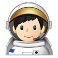 👨🏻‍🚀 Emoji Astronaut: helle Hautfarbe Samsung One UI 2.5.
