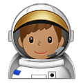 Emoji 👨🏽‍🚀 Astronauta Uomo: Carnagione Olivastra su Samsung One UI 2.5.