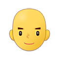👨‍🦲 Emoji Homem: Careca na Samsung One UI 2.5.