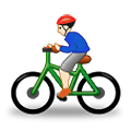 🚴🏻‍♂️ Emoji Homem Ciclista: Pele Clara na Samsung One UI 2.5.