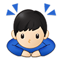 🙇🏻‍♂️ Emoji Homem Fazendo Reverência: Pele Clara na Samsung One UI 2.5.