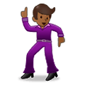 🕺🏾 Emoji Homem Dançando: Pele Morena Escura na Samsung One UI 2.5.