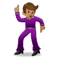 🕺🏽 Emoji Homem Dançando: Pele Morena na Samsung One UI 2.5.