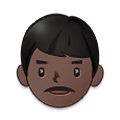 Emoji 👨🏿 Uomo: Carnagione Scura su Samsung One UI 2.5.