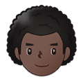 👨🏿‍🦱 Emoji Homem: Pele Escura E Cabelo Cacheado na Samsung One UI 2.5.