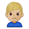 🙍🏼‍♂️ Emoji Homem Franzindo A Sobrancelha: Pele Morena Clara na Samsung One UI 2.5.