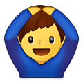 Emoji 🙆‍♂️ Uomo Con Gesto OK su Samsung One UI 2.5.