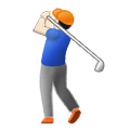 Emoji 🏌🏻‍♂️ Golfista Uomo: Carnagione Chiara su Samsung One UI 2.5.