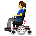 👨‍🦼 Emoji Mann in elektrischem Rollstuhl Samsung One UI 2.5.