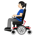 👨🏻‍🦼 Emoji Mann in elektrischem Rollstuhl: helle Hautfarbe Samsung One UI 2.5.