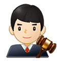 👨🏻‍⚖️ Emoji Juez: Tono De Piel Claro en Samsung One UI 2.5.