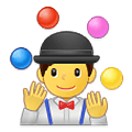 Emoji 🤹‍♂️ Giocoliere Uomo su Samsung One UI 2.5.