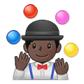 🤹🏿‍♂️ Emoji Jongleur: dunkle Hautfarbe Samsung One UI 2.5.