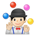 🤹🏻‍♂️ Emoji Hombre Haciendo Malabares: Tono De Piel Claro en Samsung One UI 2.5.