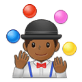 🤹🏾‍♂️ Emoji Homem Malabarista: Pele Morena Escura na Samsung One UI 2.5.