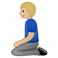 🧎🏼‍♂️ Emoji Hombre De Rodillas: Tono De Piel Claro Medio en Samsung One UI 2.5.