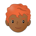 👨🏾‍🦰 Emoji Homem: Pele Morena Escura E Cabelo Vermelho na Samsung One UI 2.5.