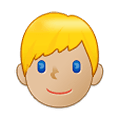 Émoji 👱🏼‍♂️ Homme Blond : Peau Moyennement Claire sur Samsung One UI 2.5.