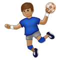 🤾🏽‍♂️ Emoji Hombre Jugando Al Balonmano: Tono De Piel Medio en Samsung One UI 2.5.