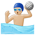 🤽🏼‍♂️ Emoji Wasserballspieler: mittelhelle Hautfarbe Samsung One UI 2.5.