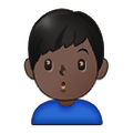 🙎🏿‍♂️ Emoji Homem Fazendo Bico: Pele Escura na Samsung One UI 2.5.
