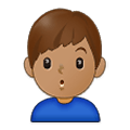Emoji 🙎🏽‍♂️ Uomo Imbronciato: Carnagione Olivastra su Samsung One UI 2.5.