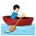 🚣🏻‍♂️ Emoji Hombre Remando En Un Bote: Tono De Piel Claro en Samsung One UI 2.5.