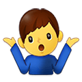🤷‍♂️ Emoji Hombre Encogido De Hombros en Samsung One UI 2.5.
