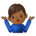 🤷🏾‍♂️ Emoji Homem Dando De Ombros: Pele Morena Escura na Samsung One UI 2.5.
