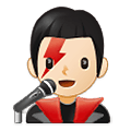 👨🏻‍🎤 Emoji Cantante Hombre: Tono De Piel Claro en Samsung One UI 2.5.