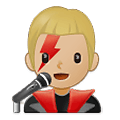 👨🏼‍🎤 Emoji Cantante Hombre: Tono De Piel Claro Medio en Samsung One UI 2.5.