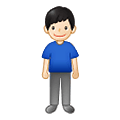 🧍🏻‍♂️ Emoji Homem Em Pé: Pele Clara na Samsung One UI 2.5.