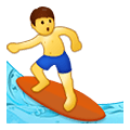 Émoji 🏄‍♂️ Surfeur sur Samsung One UI 2.5.