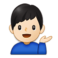 💁🏻‍♂️ Emoji Homem Com A Palma Virada Para Cima: Pele Clara na Samsung One UI 2.5.