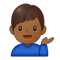 💁🏾‍♂️ Emoji Empleado De Mostrador De Información: Tono De Piel Oscuro Medio en Samsung One UI 2.5.
