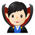 🧛🏻‍♂️ Emoji Vampiro Hombre: Tono De Piel Claro en Samsung One UI 2.5.