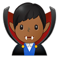 🧛🏾‍♂️ Emoji Vampiro Hombre: Tono De Piel Oscuro Medio en Samsung One UI 2.5.