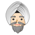 👳🏻‍♂️ Emoji Hombre Con Turbante: Tono De Piel Claro en Samsung One UI 2.5.