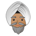👳🏽‍♂️ Emoji Homem Com Turbante: Pele Morena na Samsung One UI 2.5.
