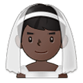 Emoji 👰🏿‍♂️ Sposo Con Velo: Carnagione Scura su Samsung One UI 2.5.